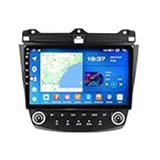 Android 11 Car Stereo GPS Sat Nav För Honda Accord 7 2003-2007 9'' Touchscreen Multimedia Player Support WIFI Bluetooth Mirror Link TPMS CarPlay(A500S 4G+WIFI 8-Core 4G 64G)