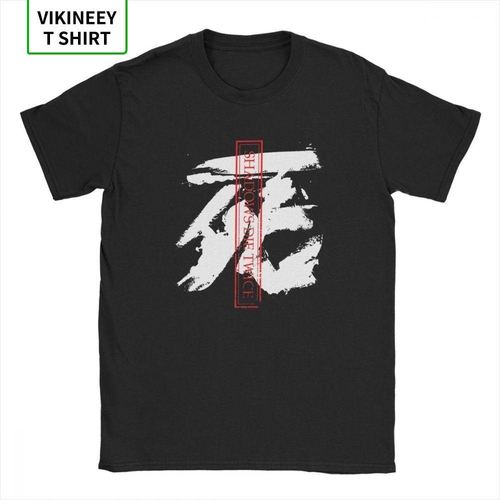 Vintage Sekiro Shadows Die Twice T-shirts för Unisex Bomulls-T-shirt Vargens Själ Samurai Spel Japansk Anpassningsbar T-shirt Presentidé cm gray
