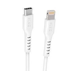 SBS USB-C til Lightning Ladekabel - 3 Meter - MFI - 480 Mbit/s - Hvid