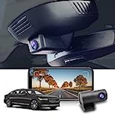 Fitcamx Dual Dash Cam Lämplig för Volvo XC60 S90 V90 2022 2023 2024- Nu 2nd Gen Facelift (Model B), 4K 2160P+1080P Dashcam UHD WiFi, Biltillbehör, Loop inspelning, G-Sensor, Plug & Play, 128GB kort