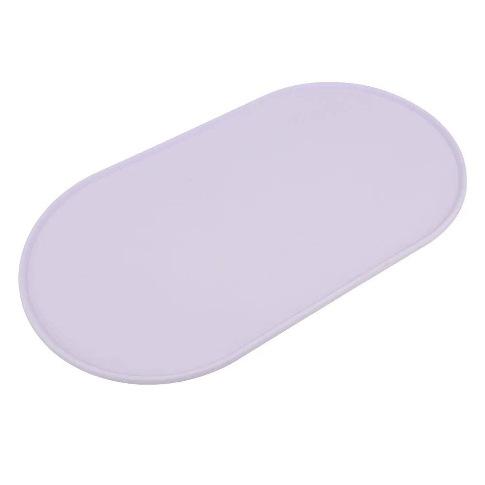 Non-Slip Silicone Pet Bowl Mat for Dogs & Cats - PURPLE / L 29X54cm (L 29X54cm)