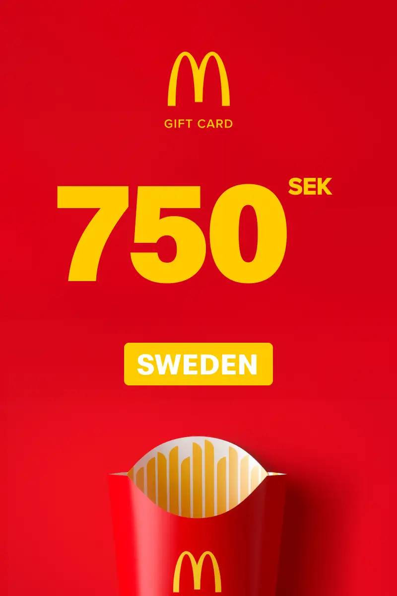 McDonald's 750 SEK Gift Card (SE) - Digital Code.