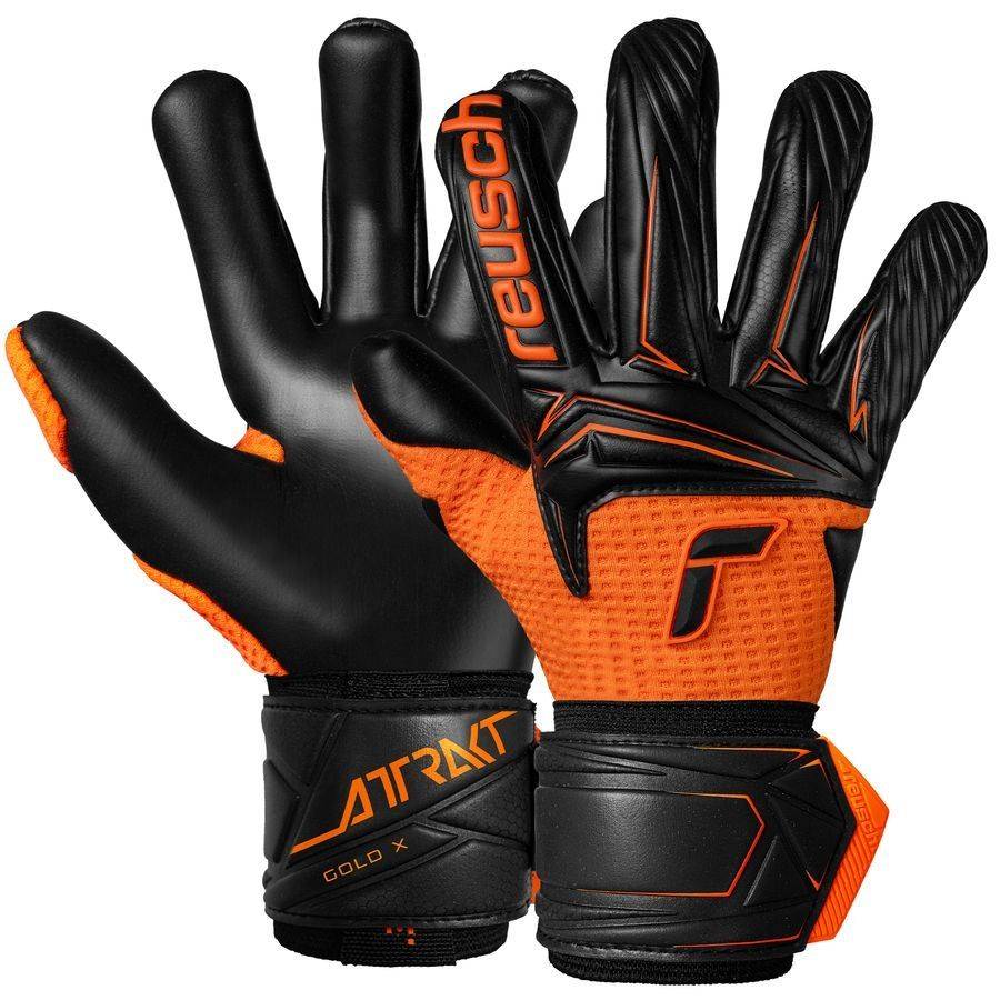 Reusch Målvaktshandske Attrakt Gold X Outlast® - Svart/Orange - ['Orange', 'Svart'] (10)