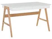 Skrivebord SHESLAY 120 cm x 70 cm med skuffer Hvid