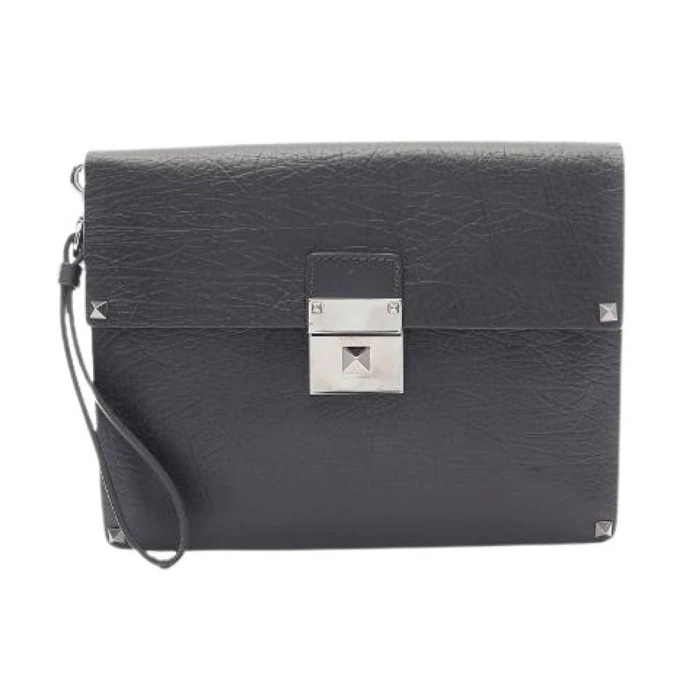 Valentino Vintage - Pre-owned Rockstuds Läder Clutchväska Vintage - Herr - ONE Size - Läder