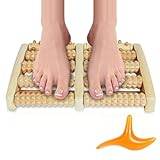ACWOO Foot Massager Roller, Trä Foot Roller För Plantar Fasciitis Relief, Fot Akupressur Massager Tool För Diabetisk Neuropati, Hälbåge, Avslappningspresenter För Kvinnor Och Män, Zonterapiverktyg
