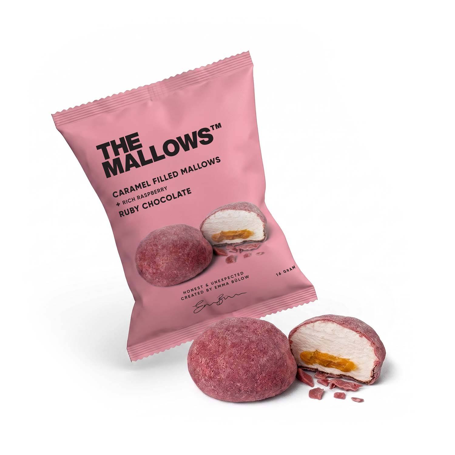 CARAMEL FILLED MALLOWS + RUBY CHOCOLATE 10 Pcs