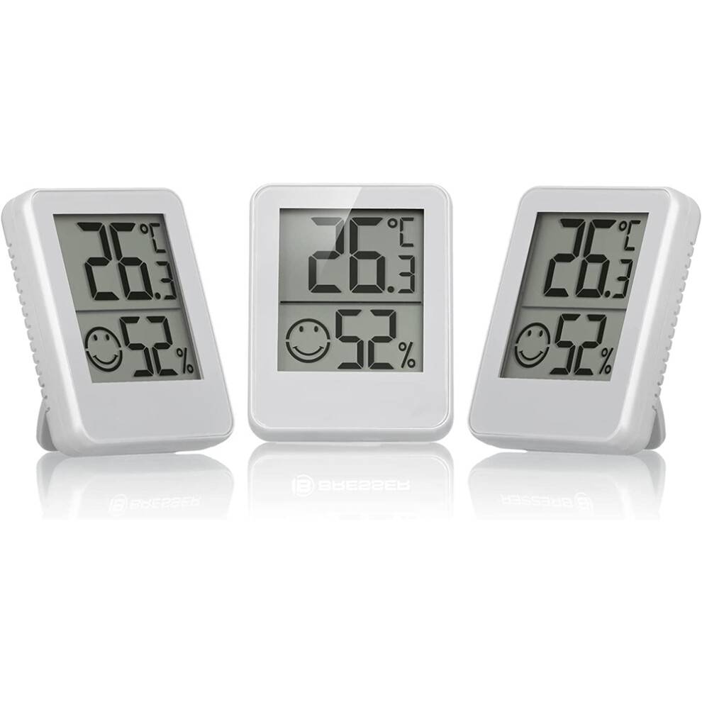 Højpræcisions digitalt termometer, indendørs hygrometer med schweizisk sensor, LCD-display Fahrenheit-grader til hjemmekontor