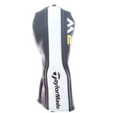 TaylorMade M2 Leather Fairway Wood Black/White/Gold Headcover.
