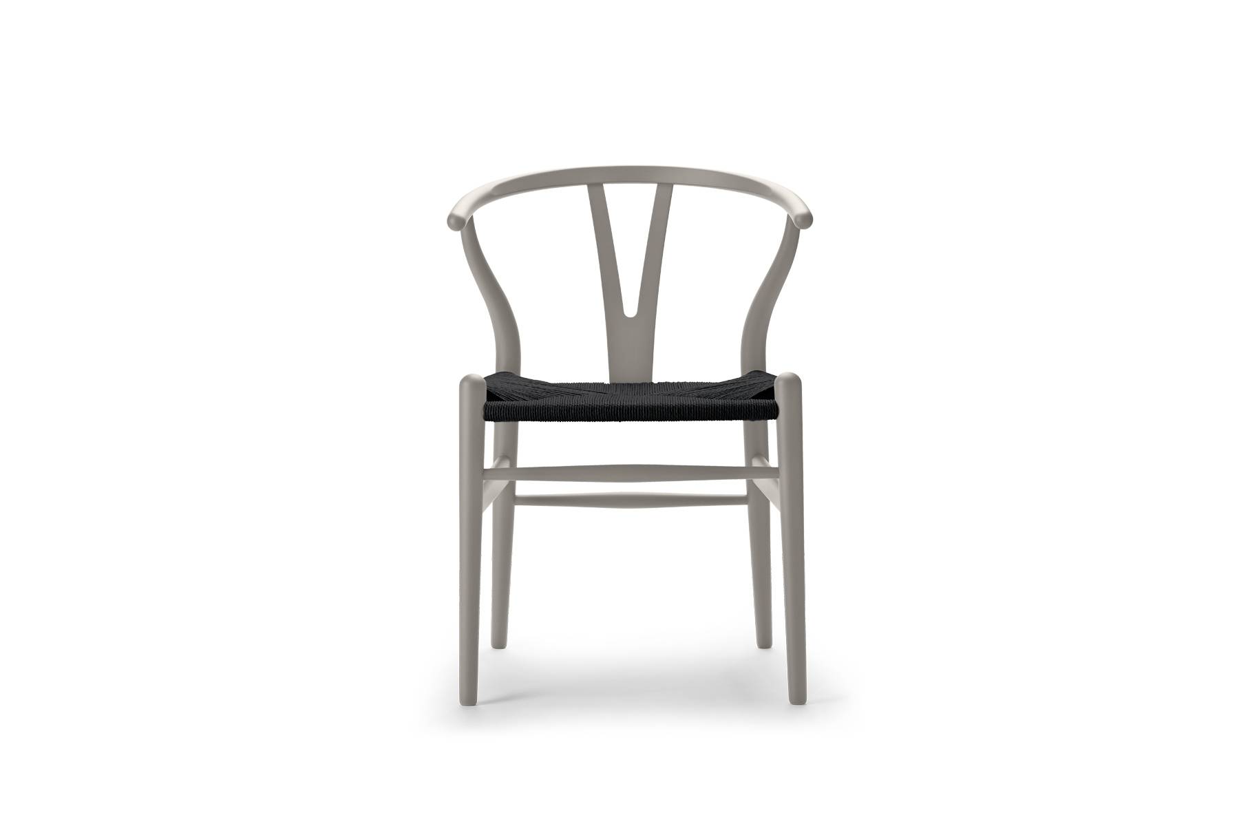 CH24 | Y-stolen | Bøg Soft | Sort flet Silver Grey.