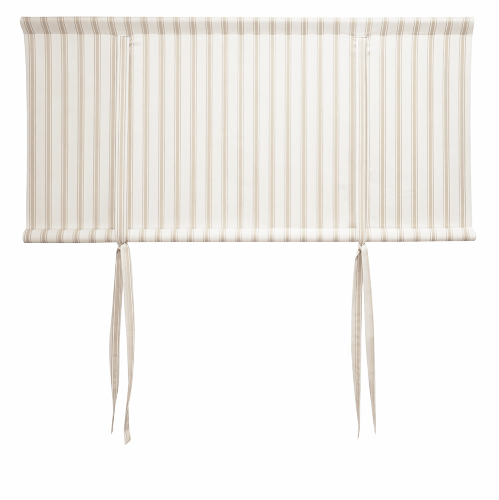 Madicken beige hissgardin – klassisk randig hissgardin