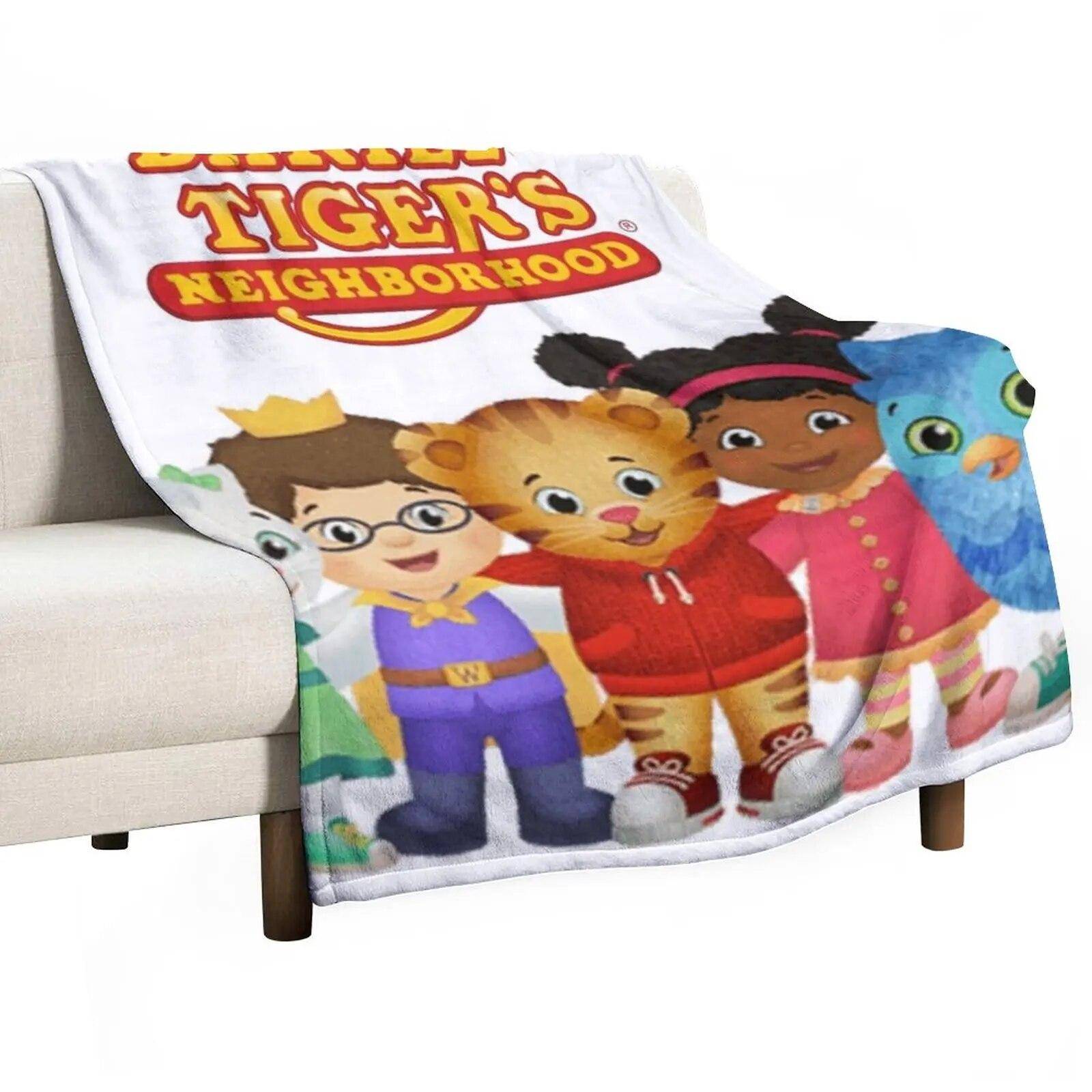 Daniel Tigers kvarter Pläd Filtar För Soffor Filtar För Baby red
