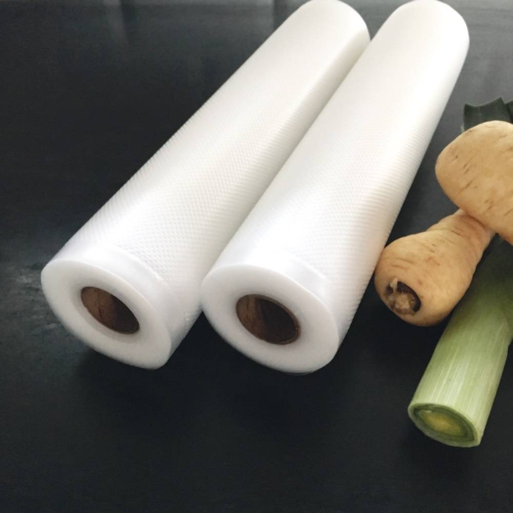 2 Vakuumruller med grov struktur 100 my, 100 grader, Sous Vide 24 timer+, 2 x 6 meter - 30x600 cm