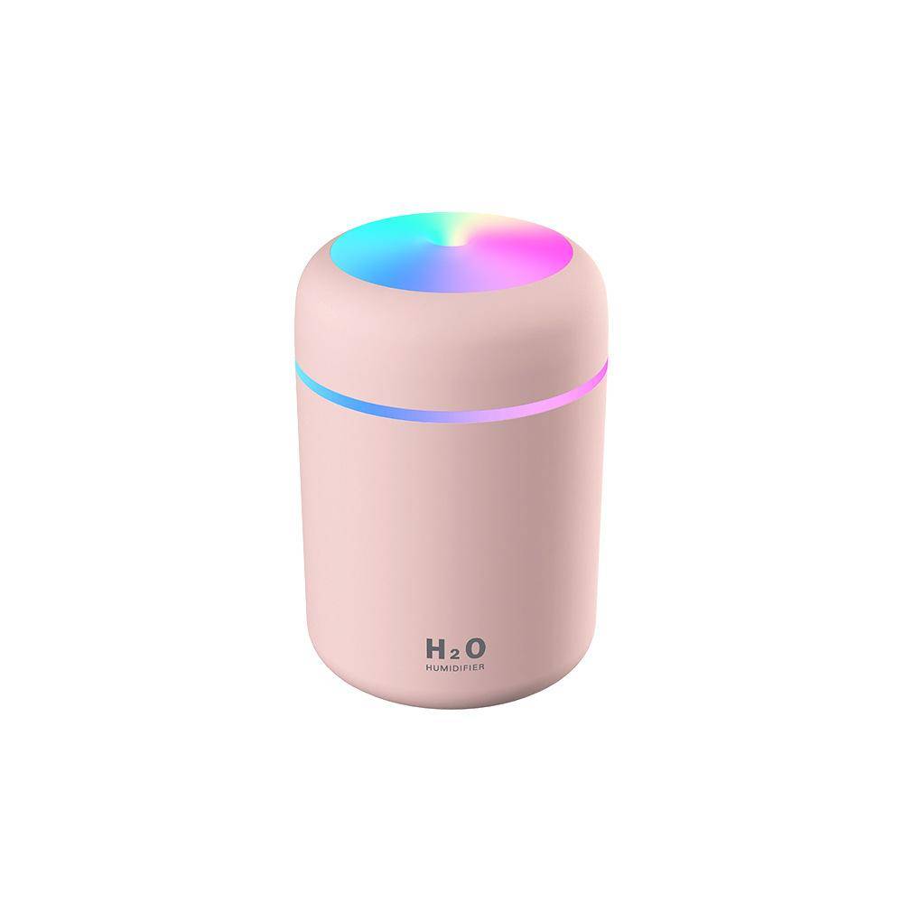 H2O Luftfugter / Humidifier m. LED Lys (Fås i flere farver) - Pink