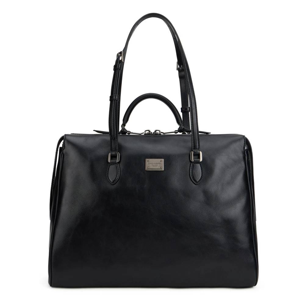 Dolce & Gabbana Vittoria Kalveskindstaske - Tasker - Dame - Sort - ONE SIZE - Bomuld