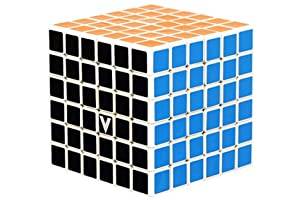V-CUBE 6 x 6 White Flat, Professional, Fast, and Smooth, Speed Cube, Puzzle, Fidget Toy