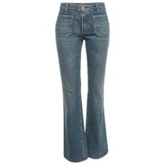 Yves Saint Laurent Vintage, Pre-owned, Dame, Blå, M, Denim, Pre-owned Denim jeans