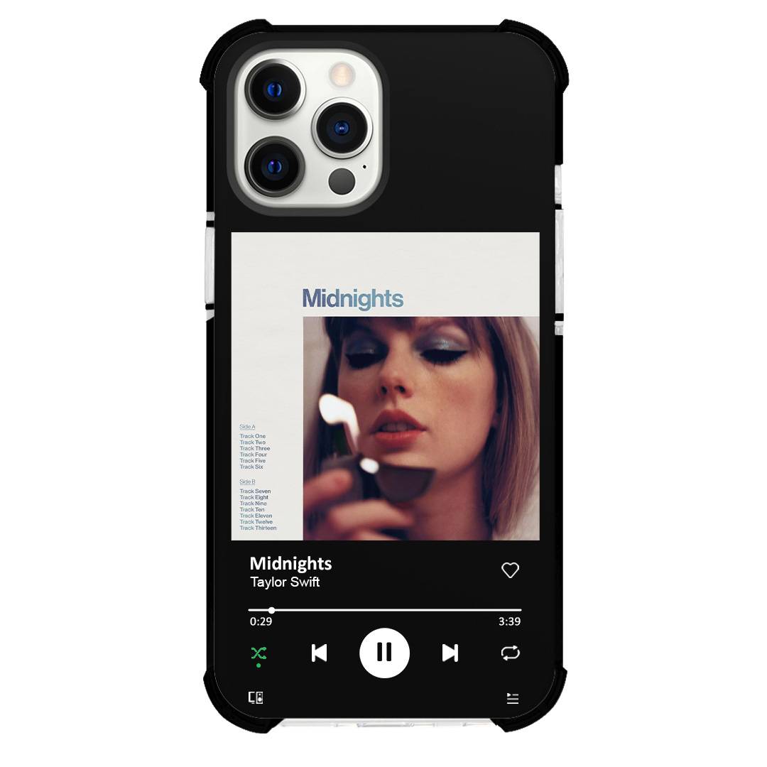 Taylor Swift Phone Case For iPhone Samsung Galaxy Pixel OnePlus Vivo Xiaomi Asus Sony Motorola Nokia - Taylor Swift Midnights Album Cover Spotify Library Poster.