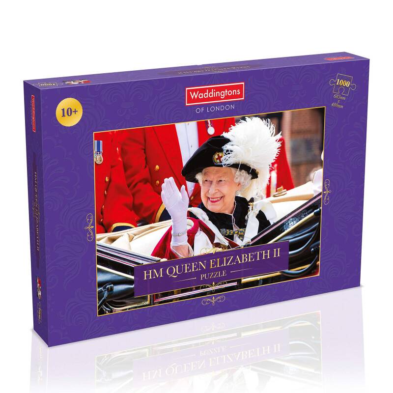 Winning Moves WM00958-EN1-6 HM Queen Elizabeth II Puzzle, 1000 Teile