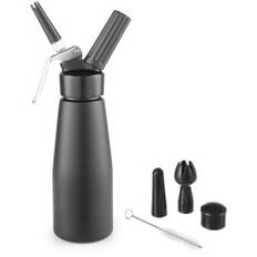 N2O Kitchen Line vispgrädde sifon SET + 3 spetsar 0,5L - svart - HENDI 588420