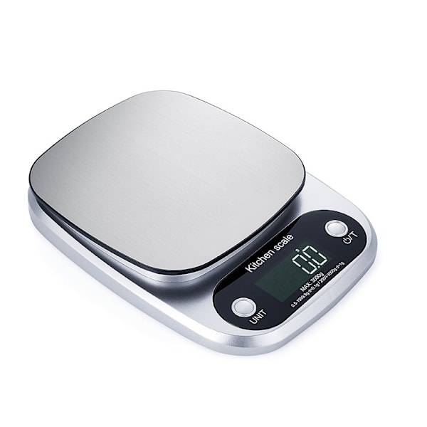 10KG/1G Digital Köksvåg - Exakt Mätning med LCD-Display och Rostfri Stålplattform för Matlagning och Bakning
