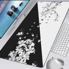 drop shipping mouse pads with custom logo printed  cherry blossom white mouse pad