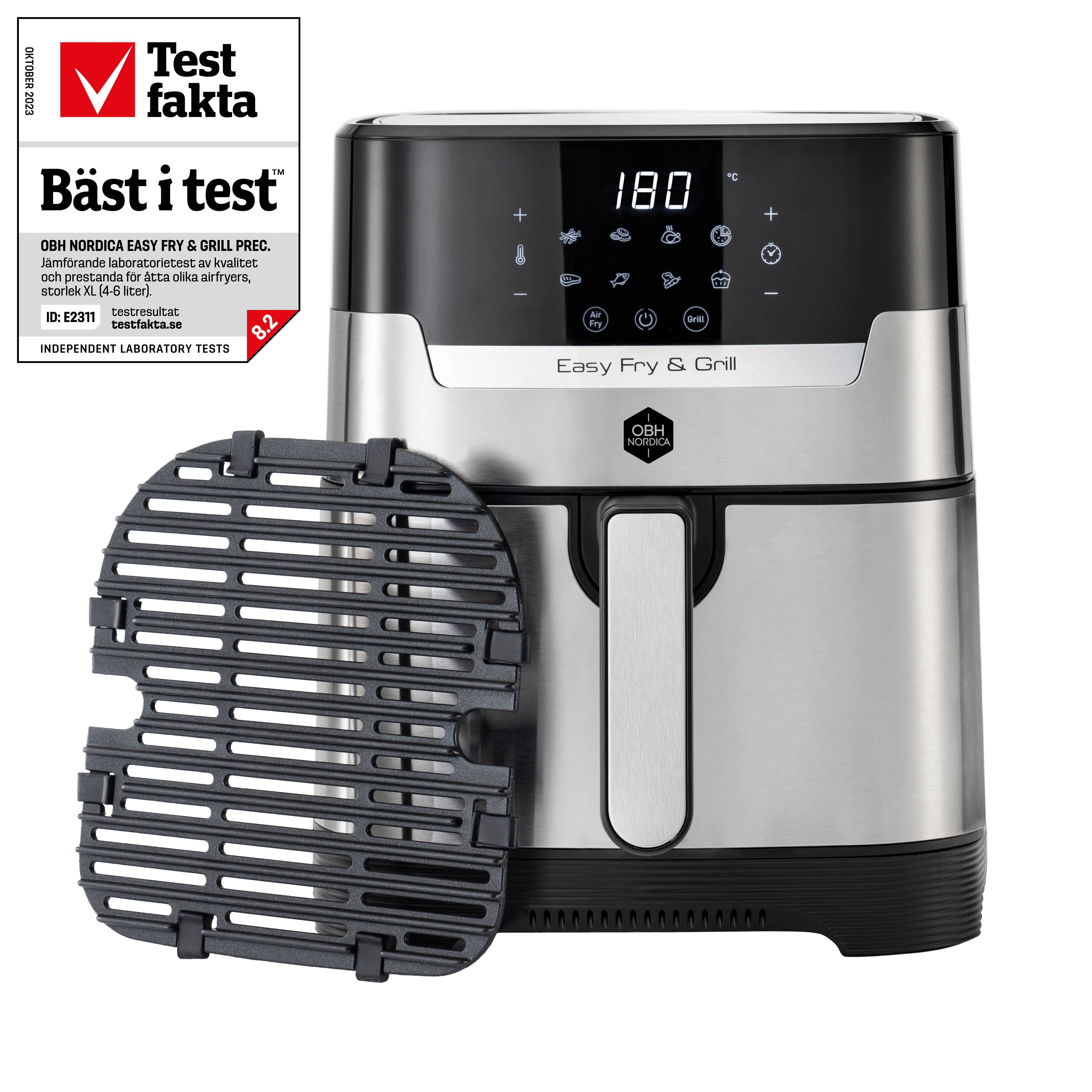 OBH Nordica "Easy Fryer & Grill Precision 2in1 silver" Airfyer