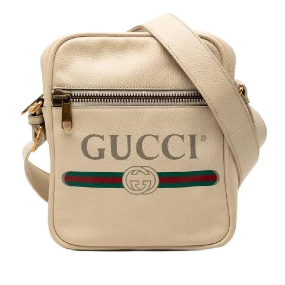 Gucci Vintage Pre-owned Skuldertaske - Vintage - Dame - Beige - ONE SIZE - Uld