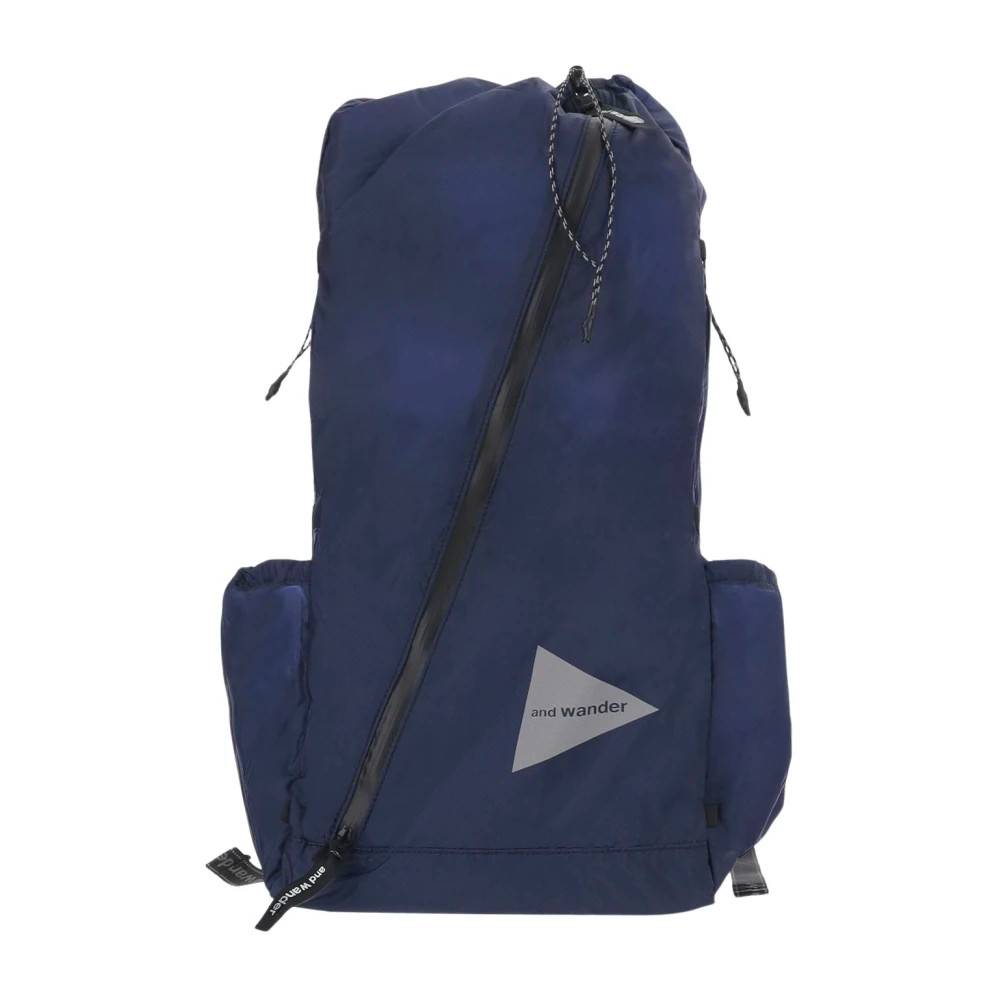 And Wander Nylonrygsæk Med Logo - Tasker - Herre - Blå - ONE SIZE - Nylon