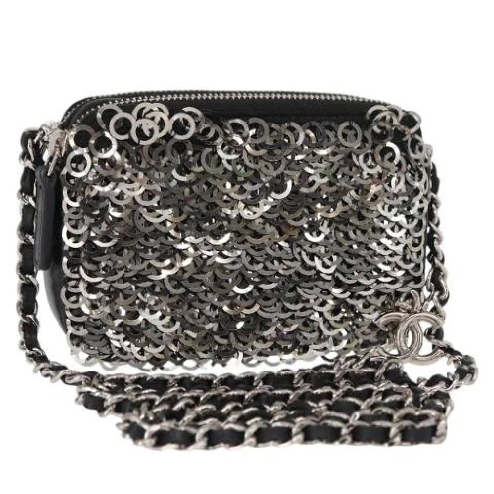 Chanel Vintage Pre-owned Vintage Canvas Cross Body Taske - Vintage - Dame - Sort - ONE SIZE -