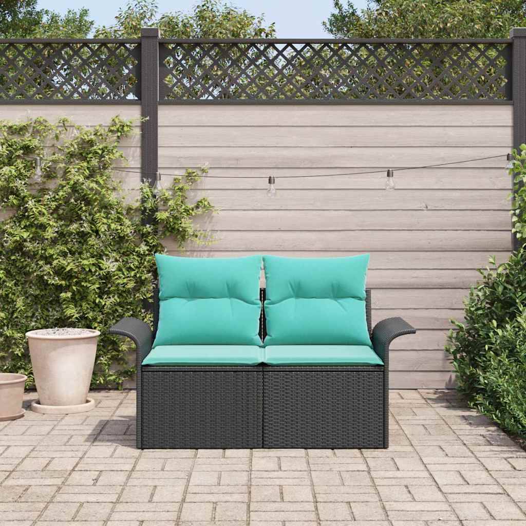 vidaXL Havemøbelsofa 2-Antal sæder polyrattan