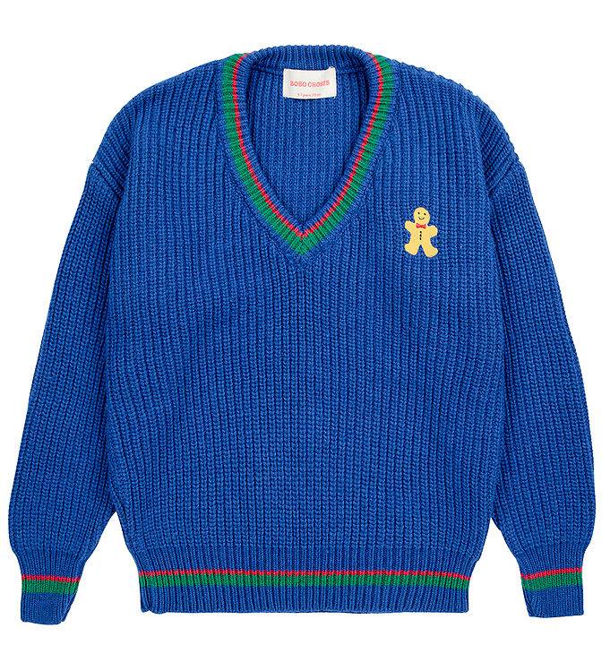 Bobo Choses Bluse - Strik - Gingerbread - Blue - Bobo Choses - 8-9 år (128-134) - Bluse