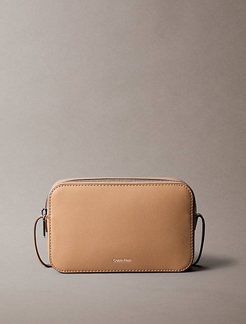 Foil Logo Crossbody Camera Bag - Brown - One Size