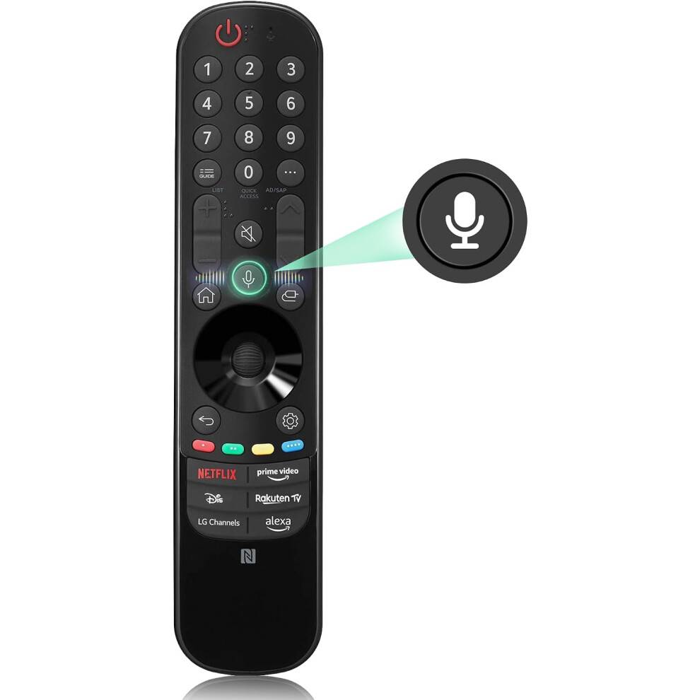 Voice Magic Fjernbetjening til LG Smart TV Erstatningsfjernbetjening til AN-MR20GA MR19BA MR21 MR22 MR23 GA GN GC, til 2019-2025 LG OLED 4K