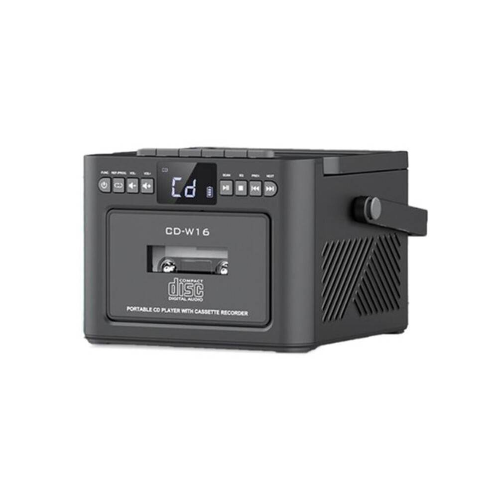 CD Player Cassette Player Combo with FM Stereo Radio Retro Music Machine Home and Classroom Audio System A