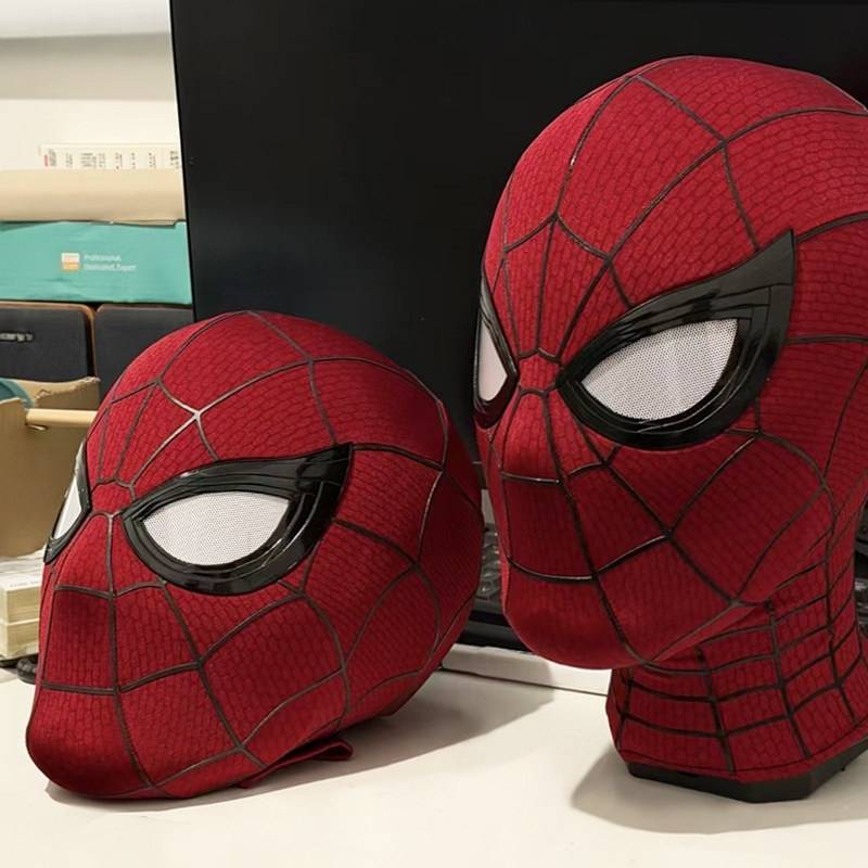 SpiderMan Brand New Day Adult Cosplay Mask with Magnetic Back Cover 3D Webbing Strips Resin Faceshell Cosplay Helmet