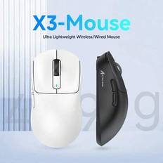 X3 Gaming Mouse Wireless Attack Shark Mouse PixArt PAW3395 Gaming Sensor, BT/2.4G/Wired Macro DPI Mellanhandsmus Ultralätt flerfärgad Valfri Alla hjär - Multifärgad (Vit,svart,orange färg,Purpur,röd)