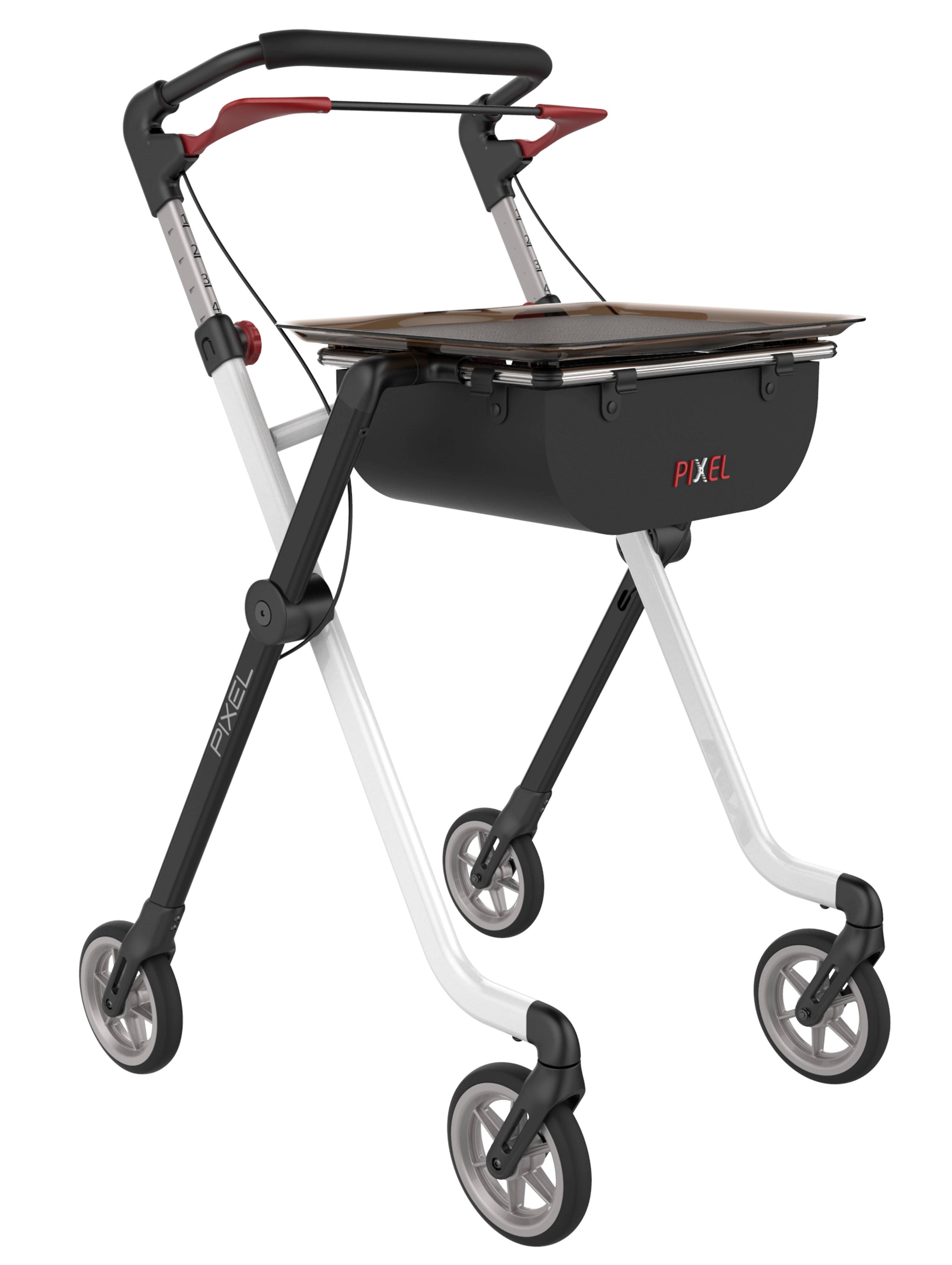 Indendørs Rollator Pixel Sort - Hvid