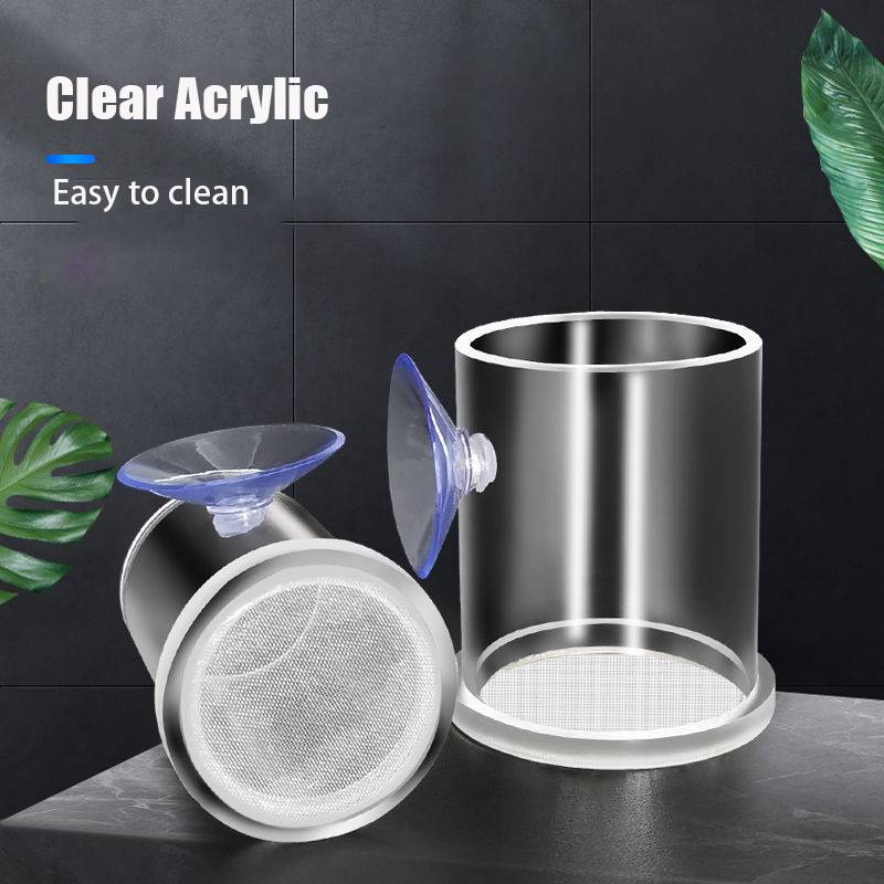 Transparent Arcylic Aquarium Fish Feeding Cup Ring Anti-drift Shrimp Egg Fish Food Feeder Betta Fish Tank Aquarium Accessories