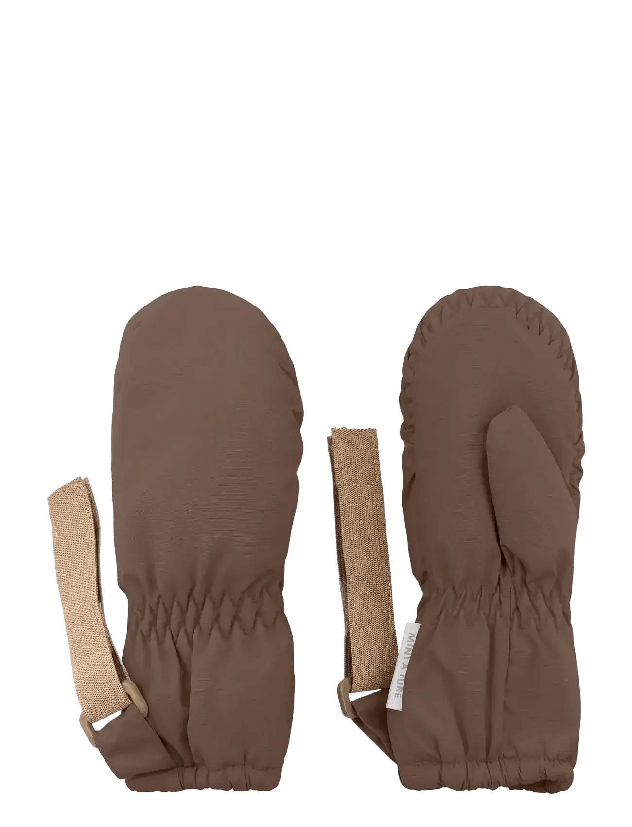 MINI A TURE Matcordt Fleece Lined Mittens - Brown - 18/24M