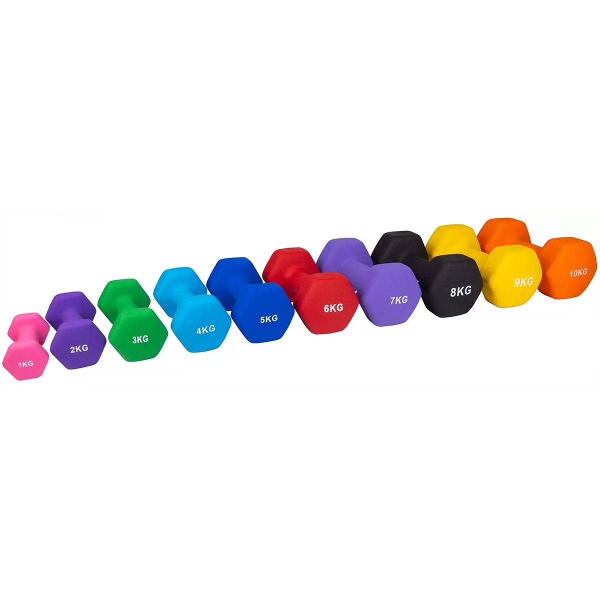 Hantelpaket Neoprenhantlar 1-10kg
