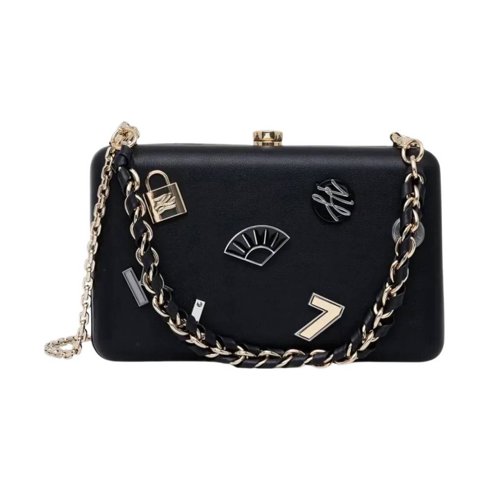 Karl Lagerfeld K/Soirée Clutch - Tasker - Dame - Sort - ONE SIZE - Læder