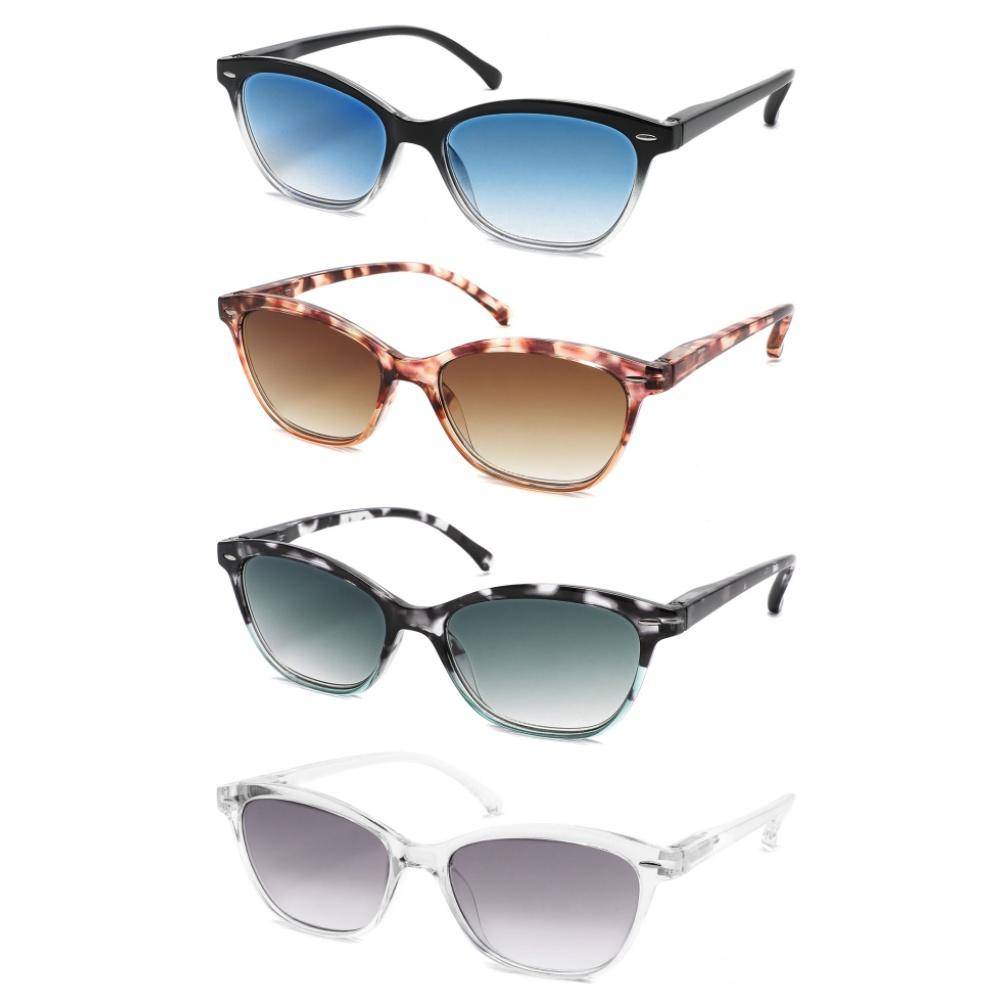 Solglasögon Läsglasögon Män Kvinnor UV400 Anti-Blåljus - Unisex Sol-Läsglasögon Med Fjädergångjärn för Dator/Körning/Resor 2.25