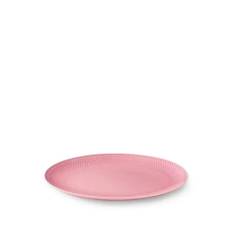 Lyngby Porcelæn - Rhombe Color Ovalt Serveringsfad - Rosa