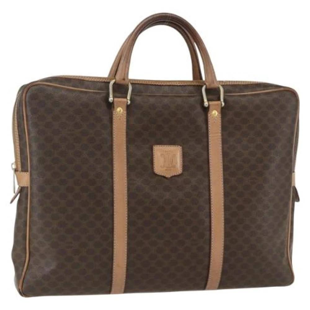 Celine Vintage Pre-owned Plastic Håndtaske - Vintage - Dame - Brun - ONE SIZE -