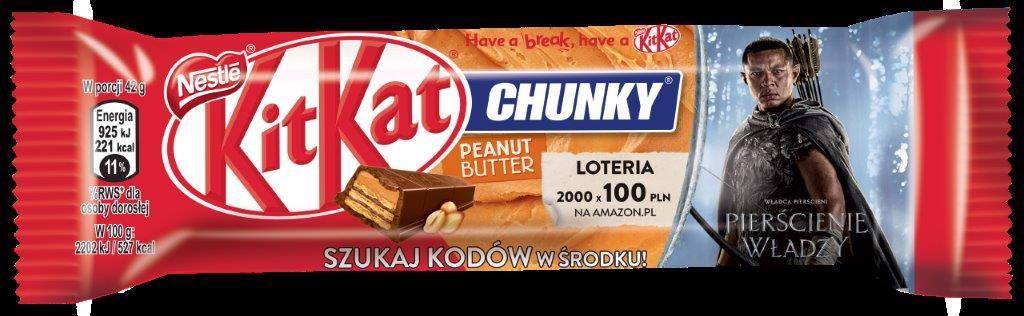 Kitkat Chunky Jordnötssmör Våffelpinne i Mjölkchoklad 42 G
