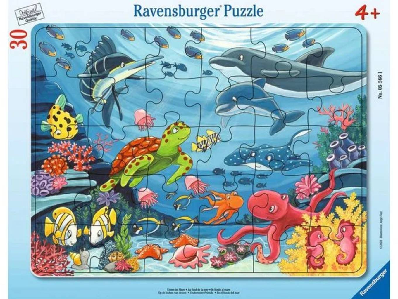 Ravensburger Ram-Pussel - Nere i Havet, 30 bitar