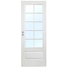 Skjutdörr Gotland - Vit Vit (standard) (NCS S 0502-Y) Frostat glas