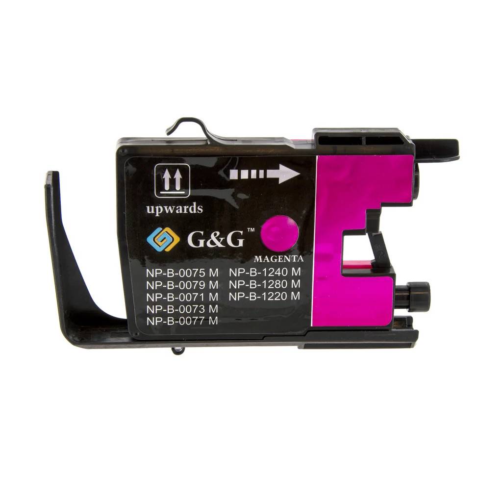 Bläckpatron magenta, 800 sidor 0LC1240M Ersätter BROTHER LC1240M