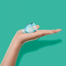Satisfyer Feel Confident Menskopp- Ljus blå 2st olika storlekar